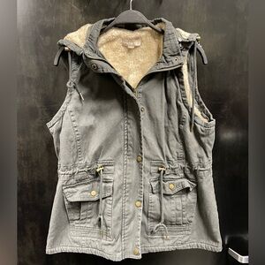 Victory Outfitters Canvas Faux Fur Vest